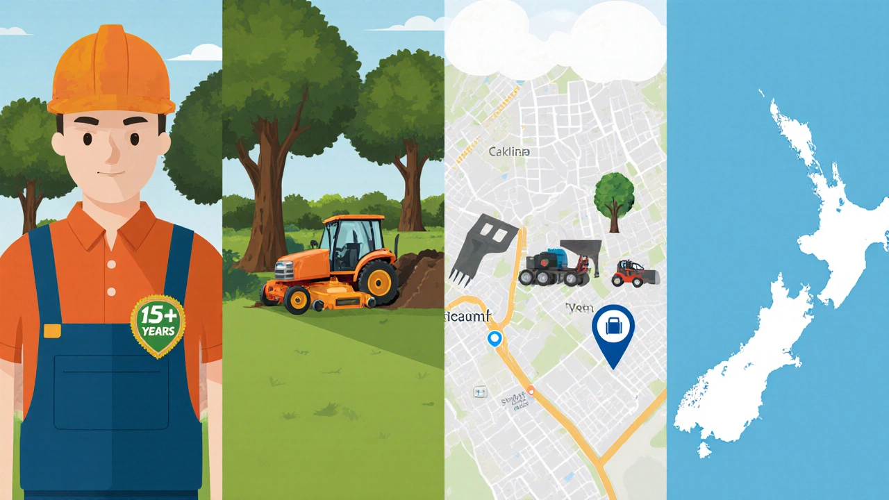 Illustration showing experience, equipment, project size, and region as pricing factors.